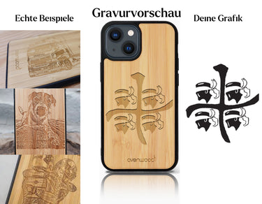 INDIVIDUELL iPhone 13 Bambus-Kunststoff